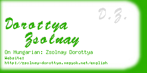 dorottya zsolnay business card